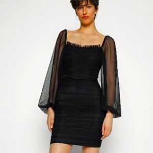 Missguided Tall Puff CORSET MINI DRESS